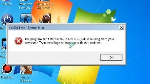 nba2k14.exe - System Error  |  XINPUT_3.dll is missing from your computer VERY EASY FIX!! 2021