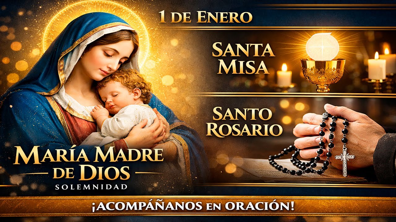 EN VIVO🔴Solemnidad Maria Madre de Dios Santa Misa y Rosario 01 de Enero 2026 I PadreOscarDeLaVega