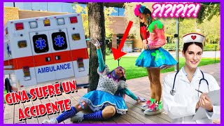 GINA TIENE UN ACCIDENTE | EMERGENCIA AL HOSPITAL | GIGGLES KIDS