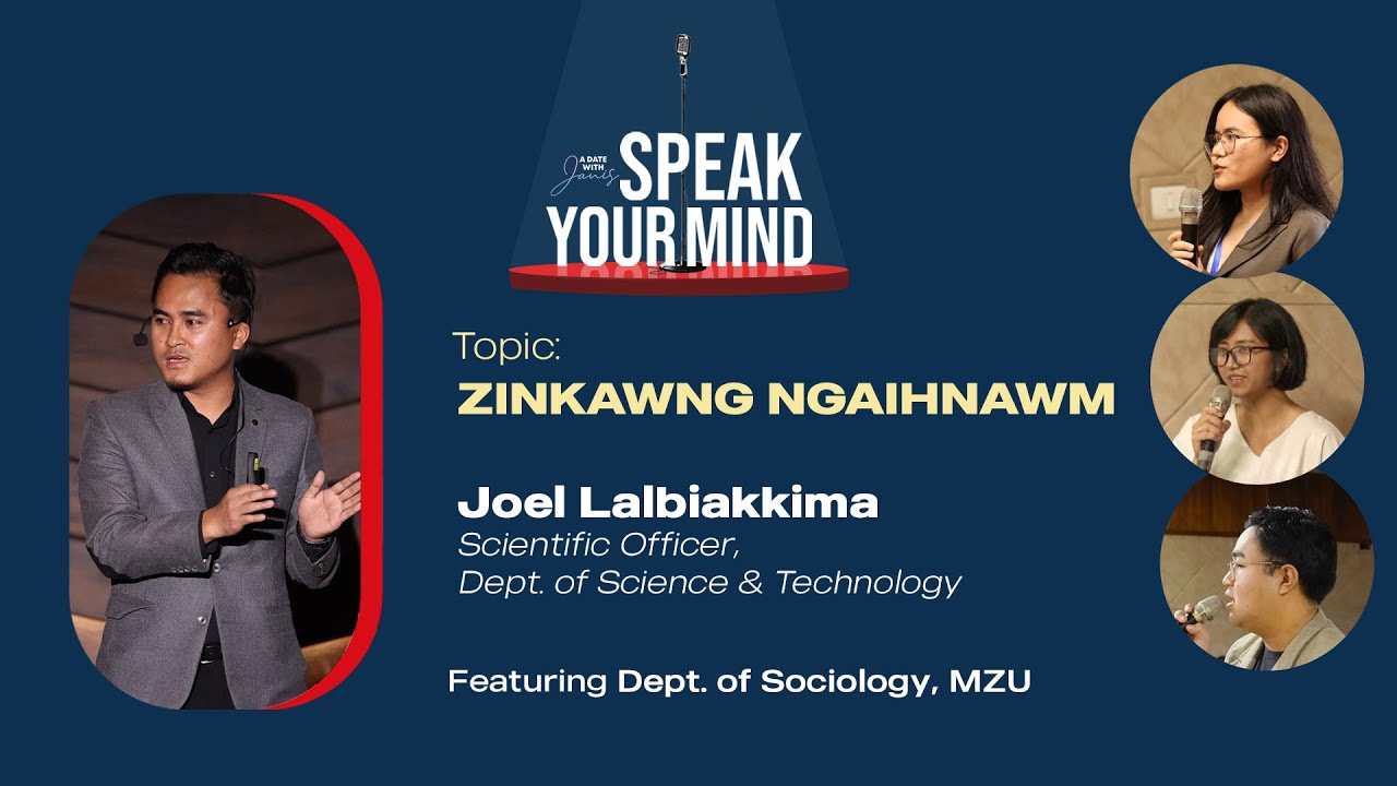 Joel Lalbiakkima | Scientific Officer, Dept. of Science and Technology | Speak Your Mind