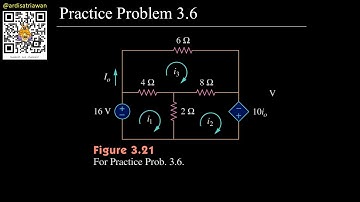 Practice Problem 3.6 - Fundamental of Electric Circuits (Sadiku) 5th Ed [English - Dark Mode]
