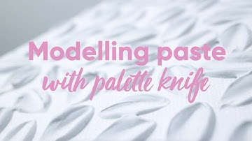 Panduro DIY – Modelling Paste with a Palette Knife