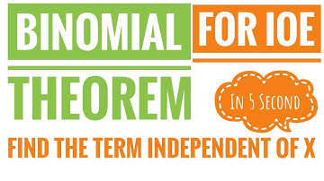 Binomial Theorem-Shortcut trick for IOE, Type 1