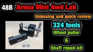 『ミニ四駆』ARENA MINI 4WD CLUB #48B UNBOXING AND QUICK REVIEW 324 TOOLS WHEEL PULLER AND SHAFT REPAIR KIT