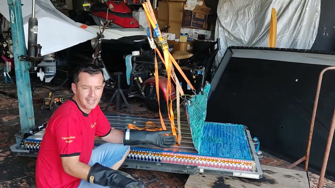 desmontagem bateria byd dolphin plus ou Yan plus 60kwh P2