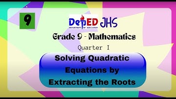 Solving Quadratic Equations by Extracting the Roots