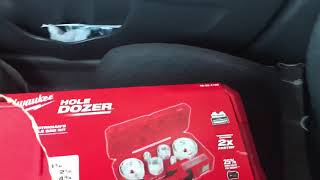Milwaukee Hole Dozer 19 piece set from Home Depot $99