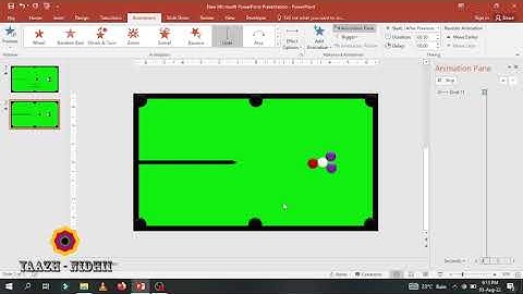 #how to create #Billiards #Snooker game animation in #PowerPoint