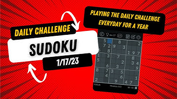 Sudoku Puzzle - Daily Challenge Mobile Gameplay 1/17/23 - ASMR Sudoku Gaming