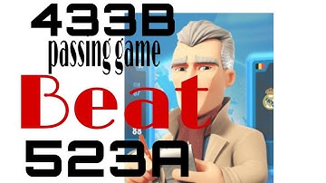 New tactic 433B passing game,beat 523A