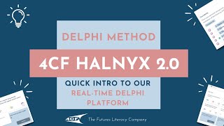 Delphi Method | All you need to know about 4CF HalnyX, our advanced Real-Time Delphi survey platform