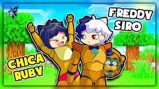 Siro và Noob Ruby Triệu Hồi Golden Freddy *Siro Sinh Tồn FNAF Trong Minecraft