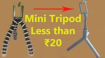 I made a PVC pipe Mini Tripod in less then ₹20 --- Its About Everything