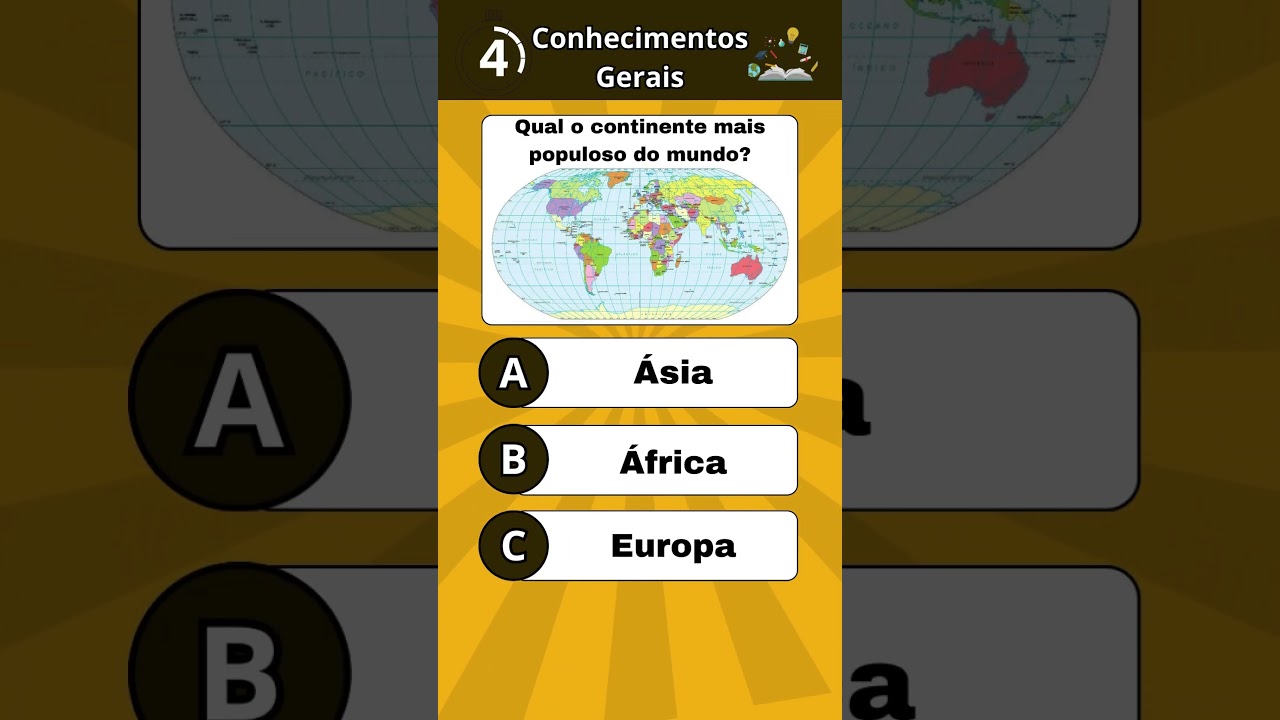 CONSEGUIU ACERTAR TODAS? 🤯🧠 #quiz #conhecimentosgerais #geografia #b