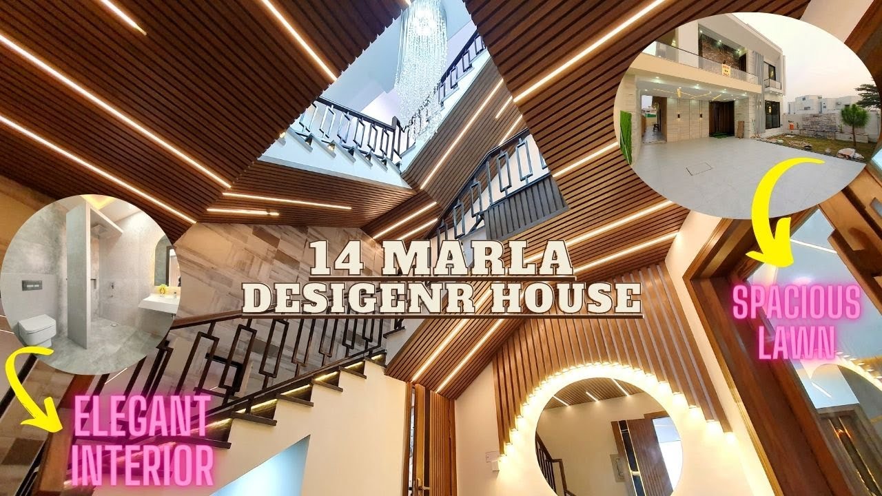 14 MARLA DESIGNER HOUSE│LUXURY INTERIOR│NEAR MALIK RIAZ MOSQUE│HOUSE ...