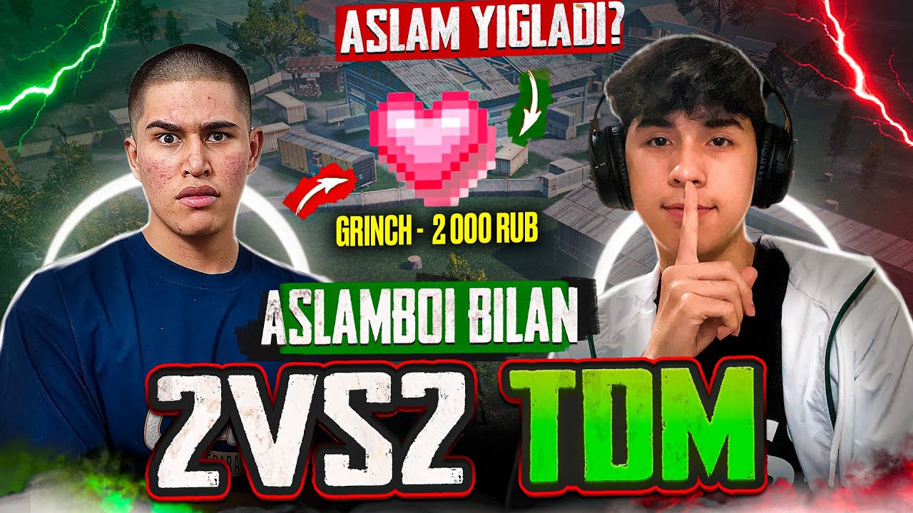 🤯ASLAMBOI BILAN 2VS2 TDM😱ASLAM YIG’LADI?😳 - YouTube