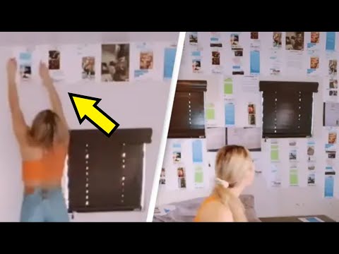 TikToker Confronts Her Cheating Boyfriend By Super-Gluing Evidence To His Wall!