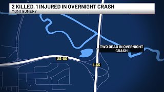 2 killed, 1 injured in overnight Montgomery crash