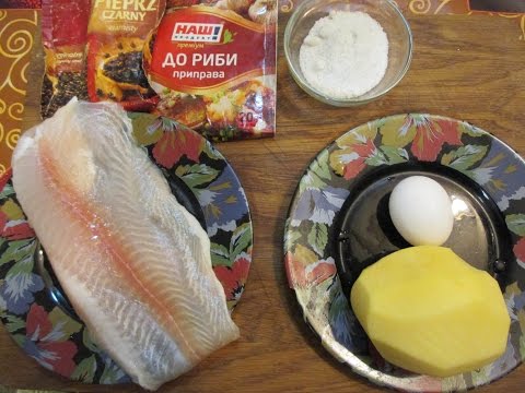 Видео рецепт Филе рыбы с картошкой