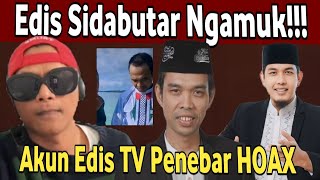 Edis Sidabutar Ngamuk kepada Tasik Ngaji. Terbukti Akun edis TV penebar Hoax UAS dibaptis.