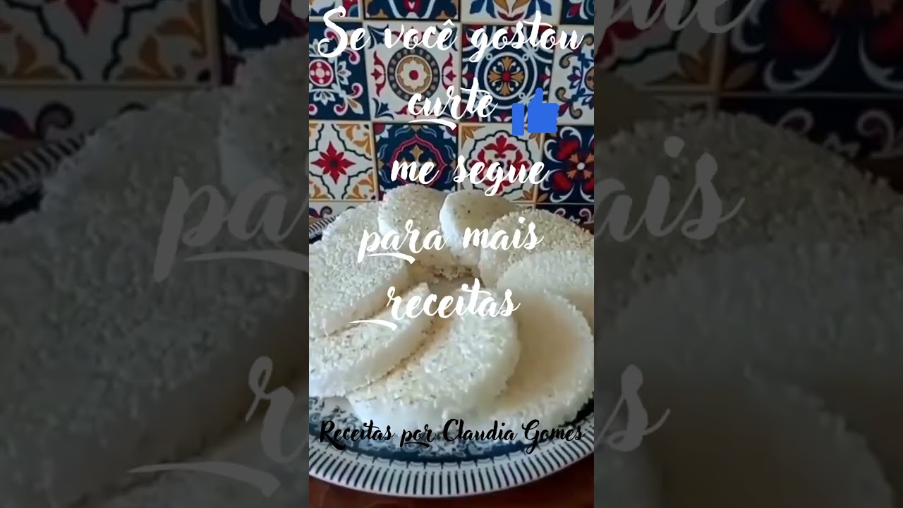 Receita tapioca cearense | Tapioca com coco fresco. 