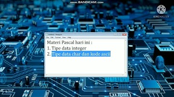 Tutorial Pascal part 6 tipe data integer dan char