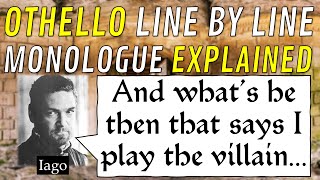 Sports Performance Line by Line: Othello, Iago's "What's he then" (2.3)