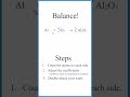 Balancing Chemical Equations Concepts