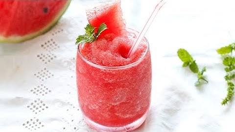 GRANITA ALL' ANGURIA SENZA GELATIERA granatina di anguria ricetta granatina gelato anguria