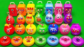 Cleaning Rainbow Pinkfong Eggs SLIME, Cocomelon in Suitcases CLAY Coloring! Satisfying ASMR Videos