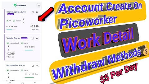 Earn $5 Per Day | Earn Money Online Fast | Picoworkers 2022