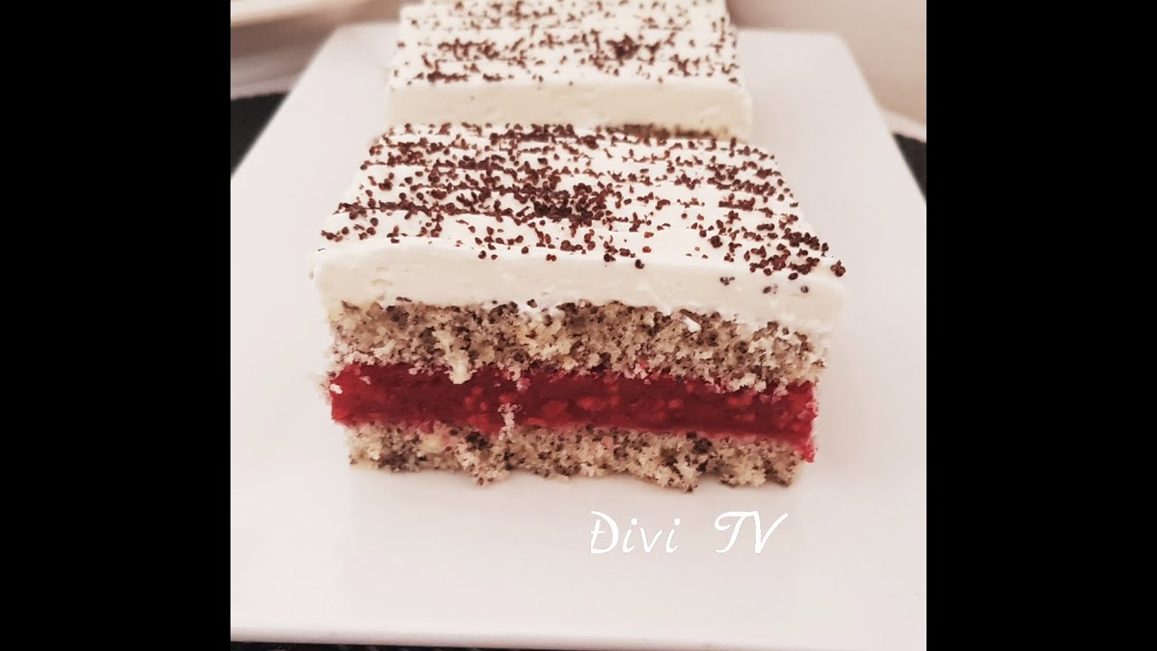 Himbeer - Mohnschnitten / Festtagsschnitten/ Raspberry - Poppy Seed Cake