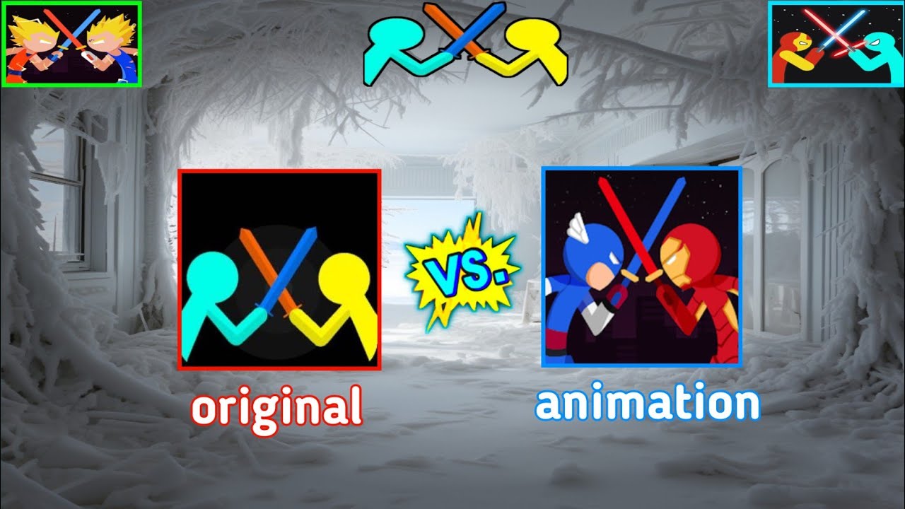 Stickman Error supreme duelist stickman 🇷🇺 original vs animation 🇮🇩 🍁 #animation # ...