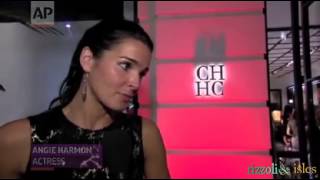 Angie Harmon on Carolina Herrera Openning