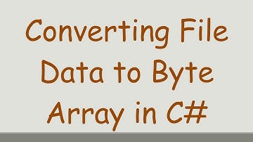 Converting File Data to Byte Array in C#