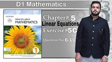 D1 math, chapter 5, exercise 5C, Question 6-10