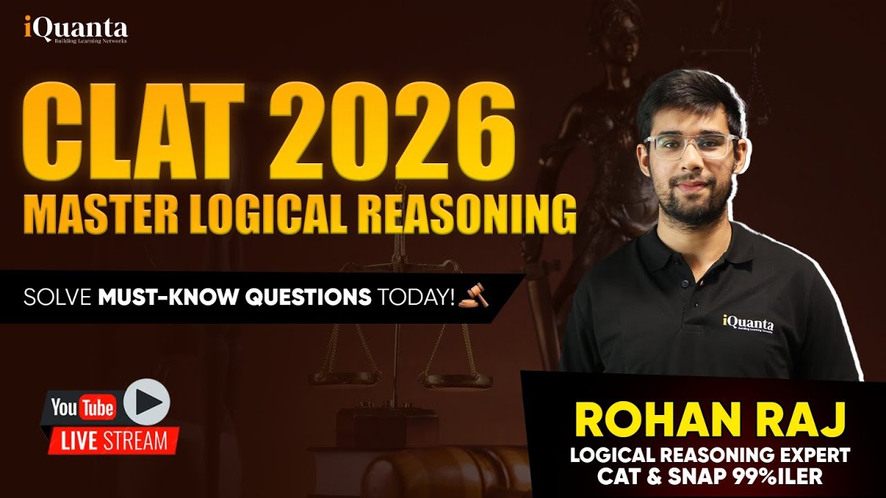 CLAT UG 2026 | Most Important Logical Reasoning Questions - YouTube