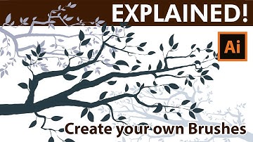 How to Draw Tree Branches - Adobe Illustrator Tutorial