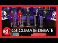 Leaders clash over climate policies in channel 4 news debate