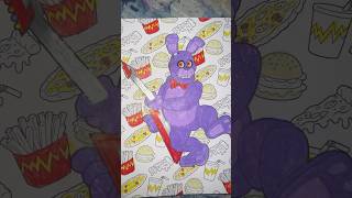 FNaF GLOW IN THE DARK Coloring Book PAGE 1! BONNIE Art Drawing DIY #art #drawing #fnaf #diy #bonnie