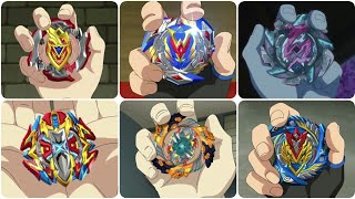 Beyblade Burst Turbo - All Creations and Upgrades of Beyblades