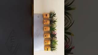 best out of waste #art #painting #waste colour boxes use for home decor #smiley #paintingchallenge