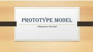 Prototype Model | software engineering | SE | Malayalam Tutorials