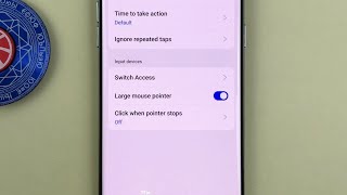 Large mouse pointer on OPPO Reno8 T 5G Android 14