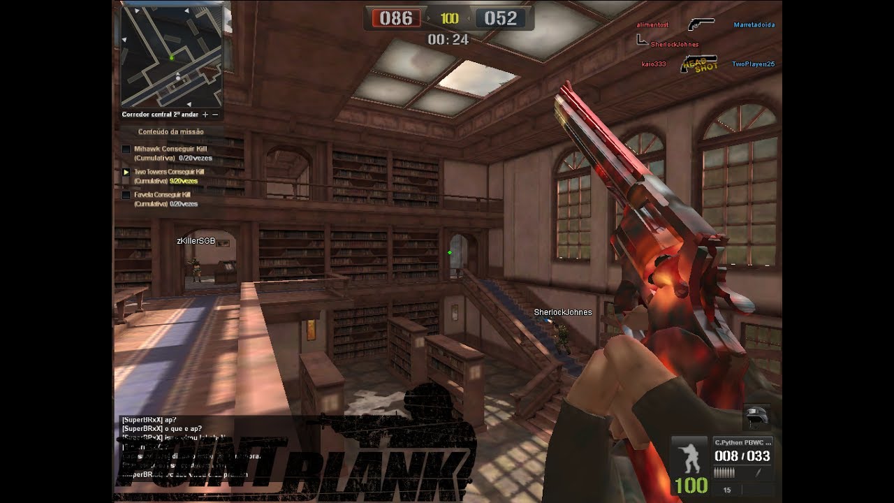 Testando a C Python PBWC no Buming Hall Point Blank - YouTube