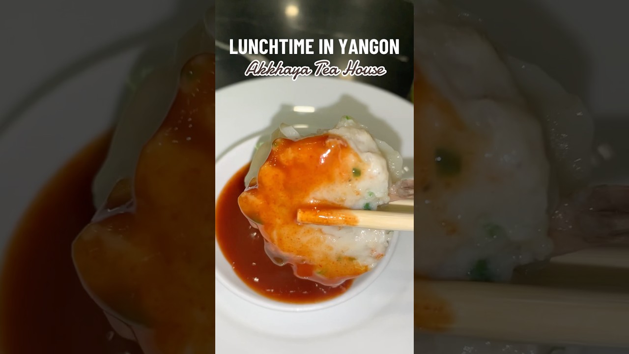 LUNCHTIME IN YANGON 📍 Akkhaya Tea House 