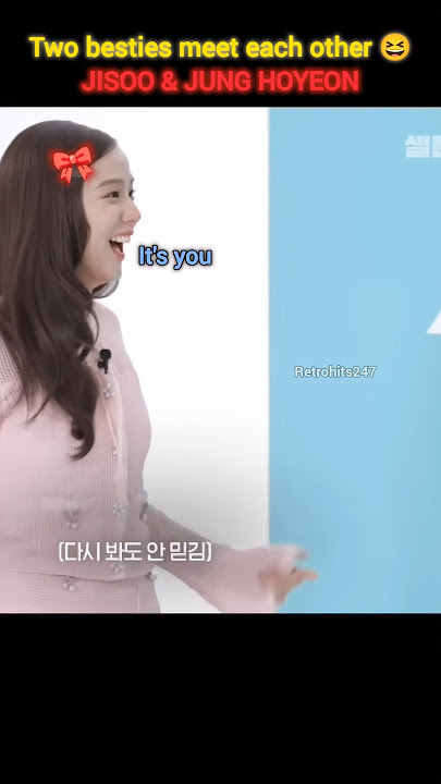 This is what happens when two besties meet each other 😆 #jisoo #junghoyeon  #blackpink  #squidgame