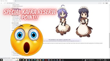 Ragnarok Online What is Special Kafra Reserve Point ?