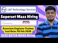 🔥L&amp;T Superset Mass Hiring | Associate Engineer Trainee | Feb 2026 MASS Hiring | Last Date Soon