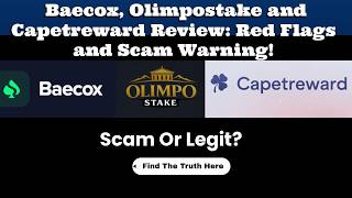 Baecox, Olimpostake and Capetreward Legit or Scam Sites Review